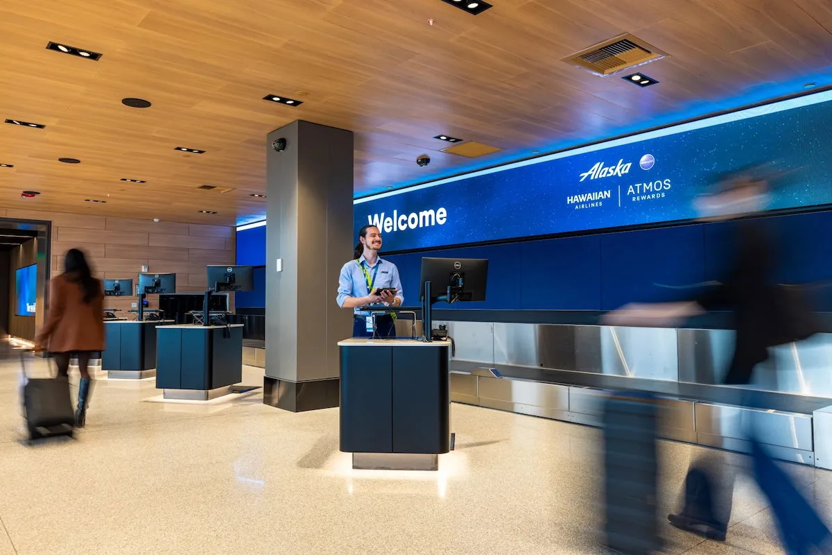 Alaska Airlines Unveils Premium Check-In Area in Seattle