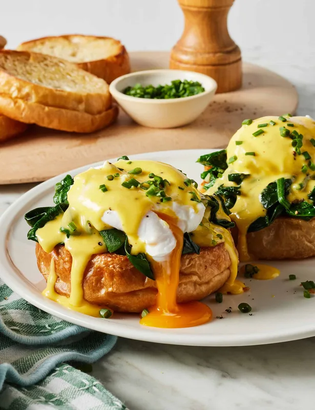 A Perfect Breakfast: Delicious Homemade Eggs Florentine