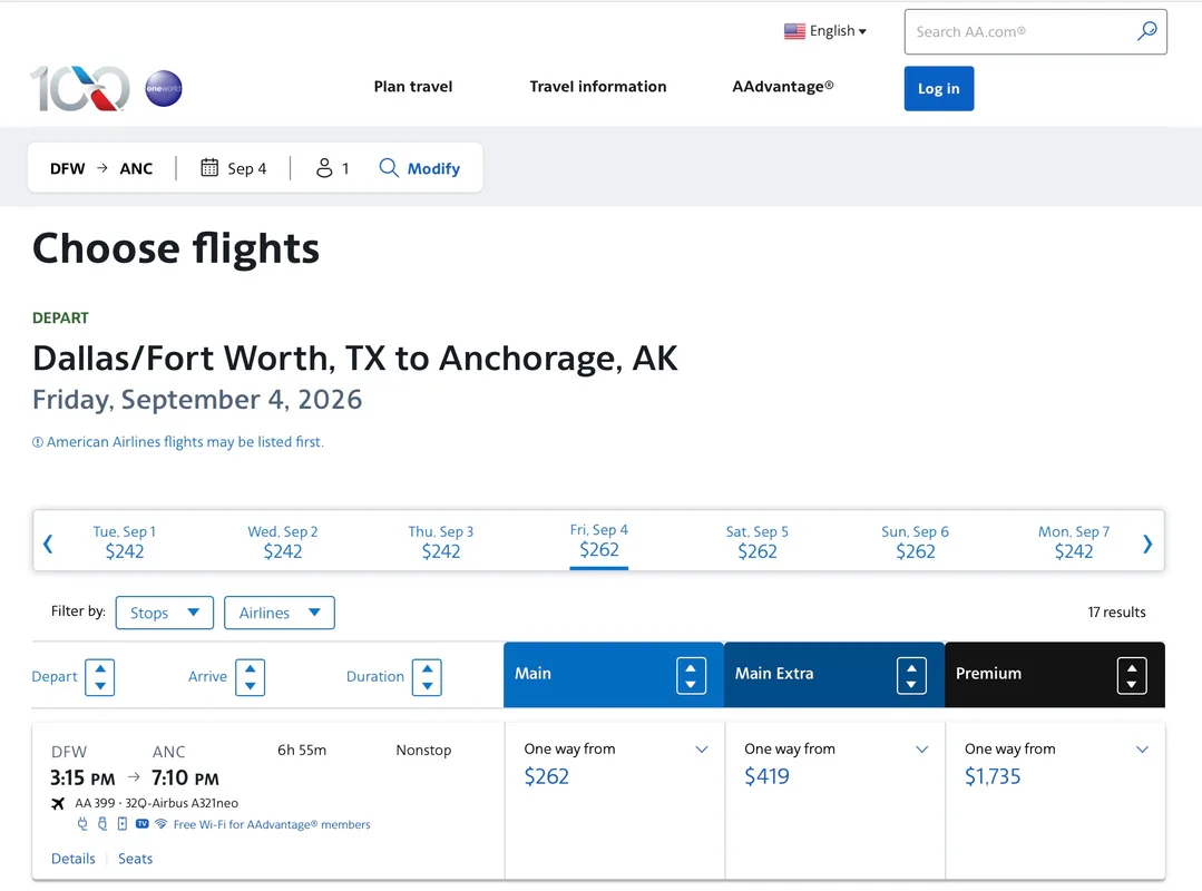 Giá Vé Hạng Nhất American Airlines: Mối Nguy Cơ Từ Giá Cả Thoả Thuận Phân Khúc