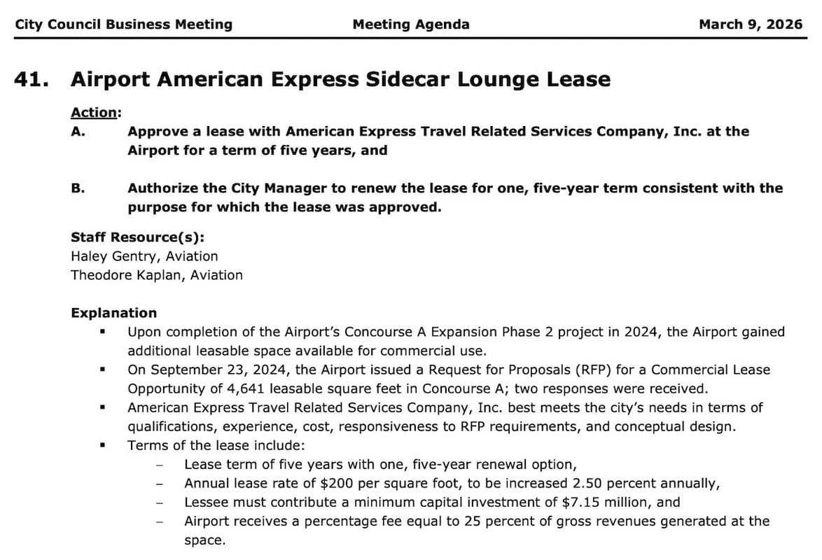 Mở Lounge Mới Tại Sân Bay Charlotte, American Express Chơi Lớn Từ 2027